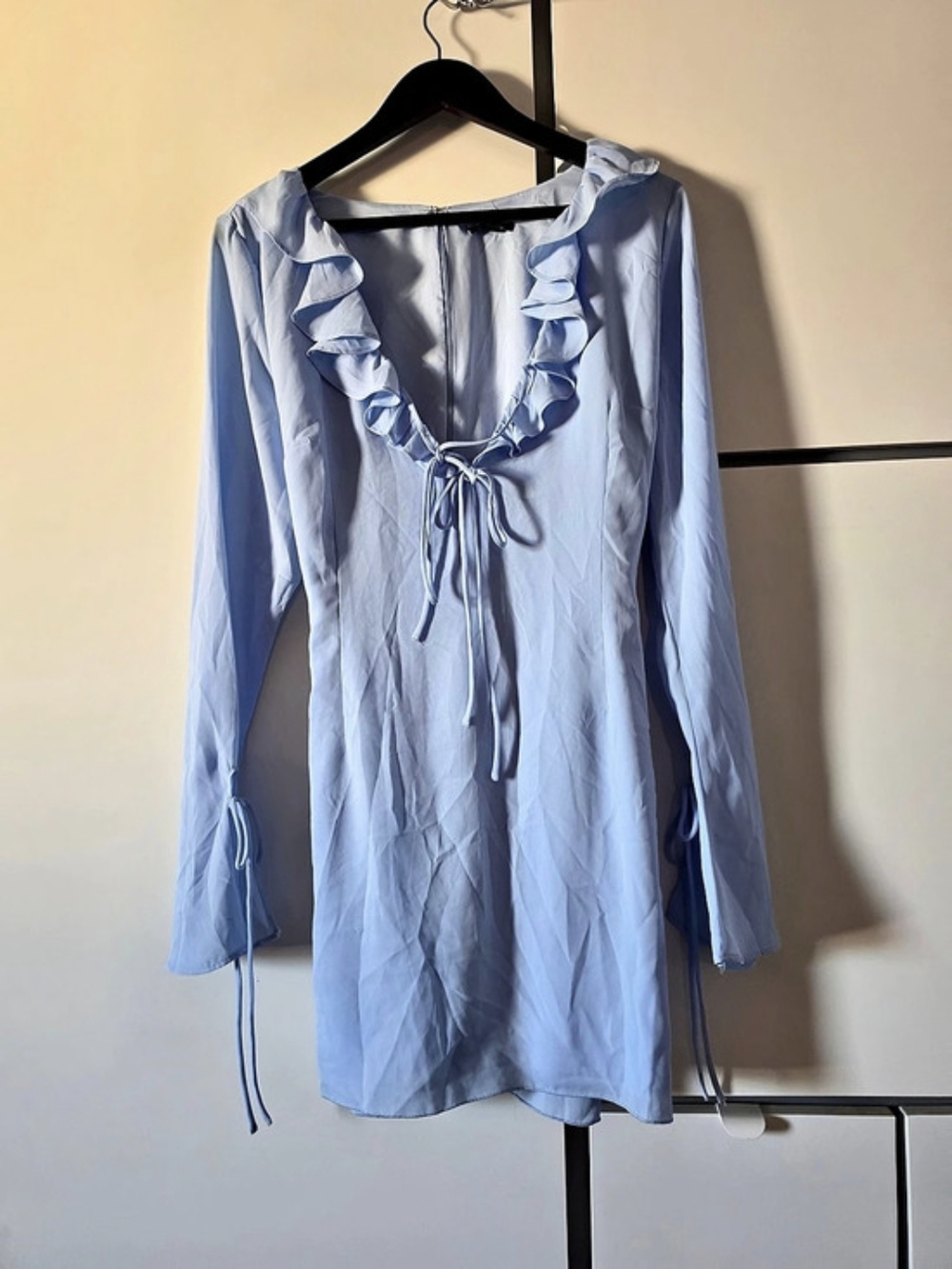 Light Blue Mini Bodycon Dress